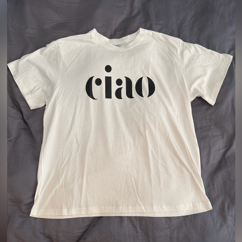 White "Ciao" T-Shirt